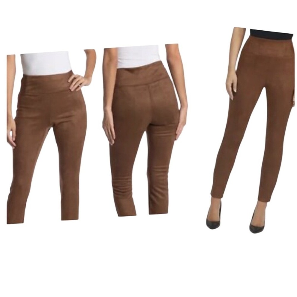 Laundry by Shelli Segal Mens Brown Faux Suede High Rise Leggings L1KF1079 Size M